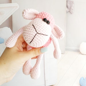 Crochet pattern sheep plush ENGLISH amigurumi lamb pattern Easy crochet soft toy pattern Amigurumi tutorial PDF in English
