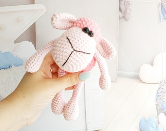 Crochet pattern sheep plush ENGLISH amigurumi lamb pattern Easy crochet soft toy pattern Amigurumi tutorial PDF in English
