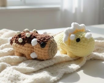 Ankylosaurus & Triceratops Dino Crochet Pattern PDF with Video Chubby Dinosaurs No Sew Amigurumi Bundle