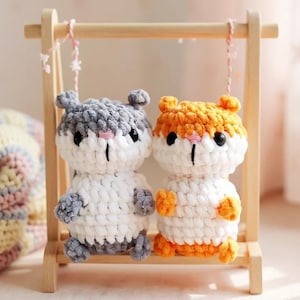 Hamster Crochet Pattern PDF – Cute Amigurumi Plush Toy, DIY Stuffed Animal Tutorial in English