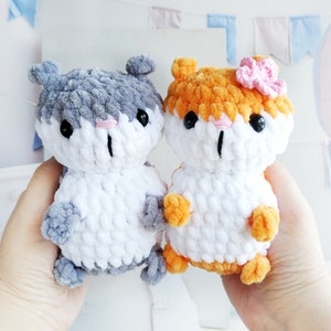 Crochet pattern Hamster plush do it yourself Amigurumi tutorial PDF in English