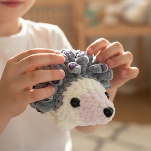 Sensorischer Igel häkeln Muster No Sew Amigurumi Perlen Fidget Spielzeug