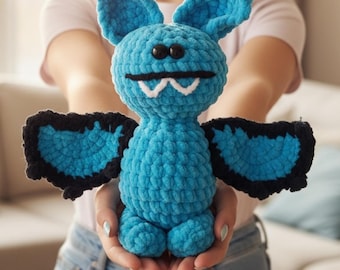 Bat Crochet Pattern PDF Easy Amigurumi Plushie Halloween Spooky