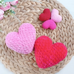 Häkelanleitung Mini Herzen für Valentinstag Geschenke zum Selbermachen und Galentes Tag handgemachtes Geschenk