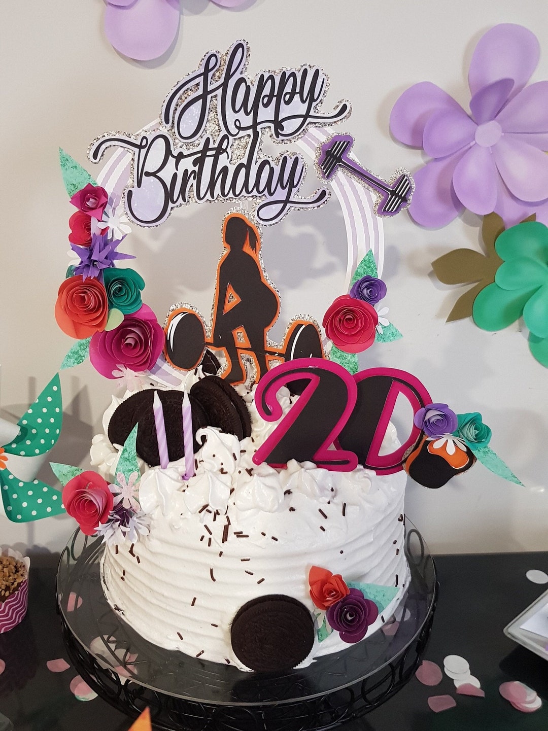 GYM Digital Cake Topper DIY Toppers Cake Topper Printable - Etsy