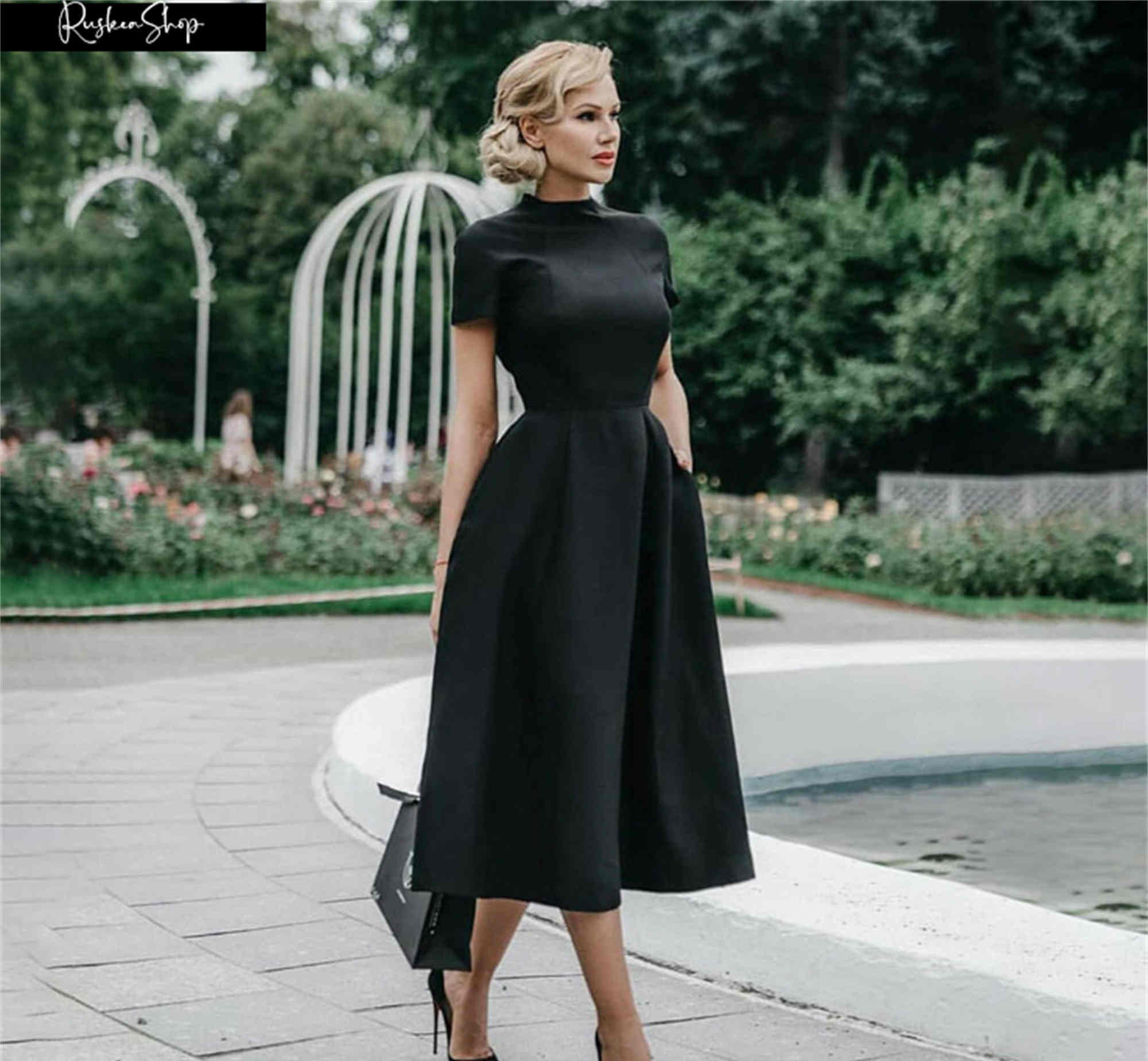black and diamond dress