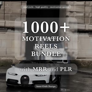 Paquete de más de 1000 reels motivacionales (2025), TikTok, Instagram Reels, cortos de YouTube, alta calidad, MRR, PLR