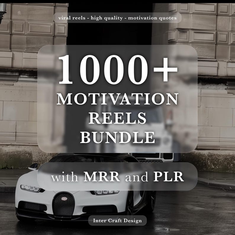 1000+ Motivational Reels Bundle 2025, Tiktok, Instagram Reels, Motivational Reels, Youtube Shorts, High Quality, MRR, PLR image 1