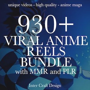 930+ Viral Anime Reels Bundle, Tiktok, Viral Anime Clips, Anime MAGA, Instagram Reels, Youtube Shorts, Reels Template, High Quality, MMR/PLR