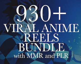 930+ Viral Anime Reels Bundle, Tiktok, Viral Anime Clips, Anime MAGA, Instagram Reels, Youtube Shorts, Reels Template, High Quality, MMR/PLR