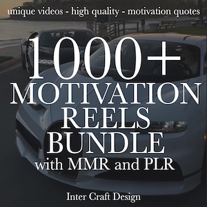1000+ Motivational Reels Bundle 2025, Tiktok, Instagram Reels, Motivational Reels, Youtube Shorts, High Quality, MRR/PLR