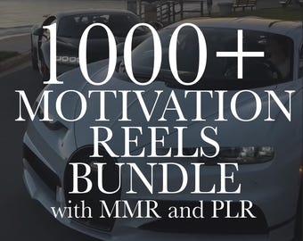 1000+ Motivational Reels Bundle 2025, Tiktok, Instagram Reels, Motivational Reels, Youtube Shorts, High Quality, MRR/PLR