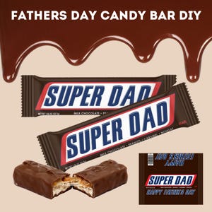Embalagem de barra de chocolate para o Dia dos Pais, Melhor presente para o pai para imprimir, Presente de aniversário, Feliz Dia dos Pais, Barra de chocolate para imprimir, Modelo para o Dia dos Pais