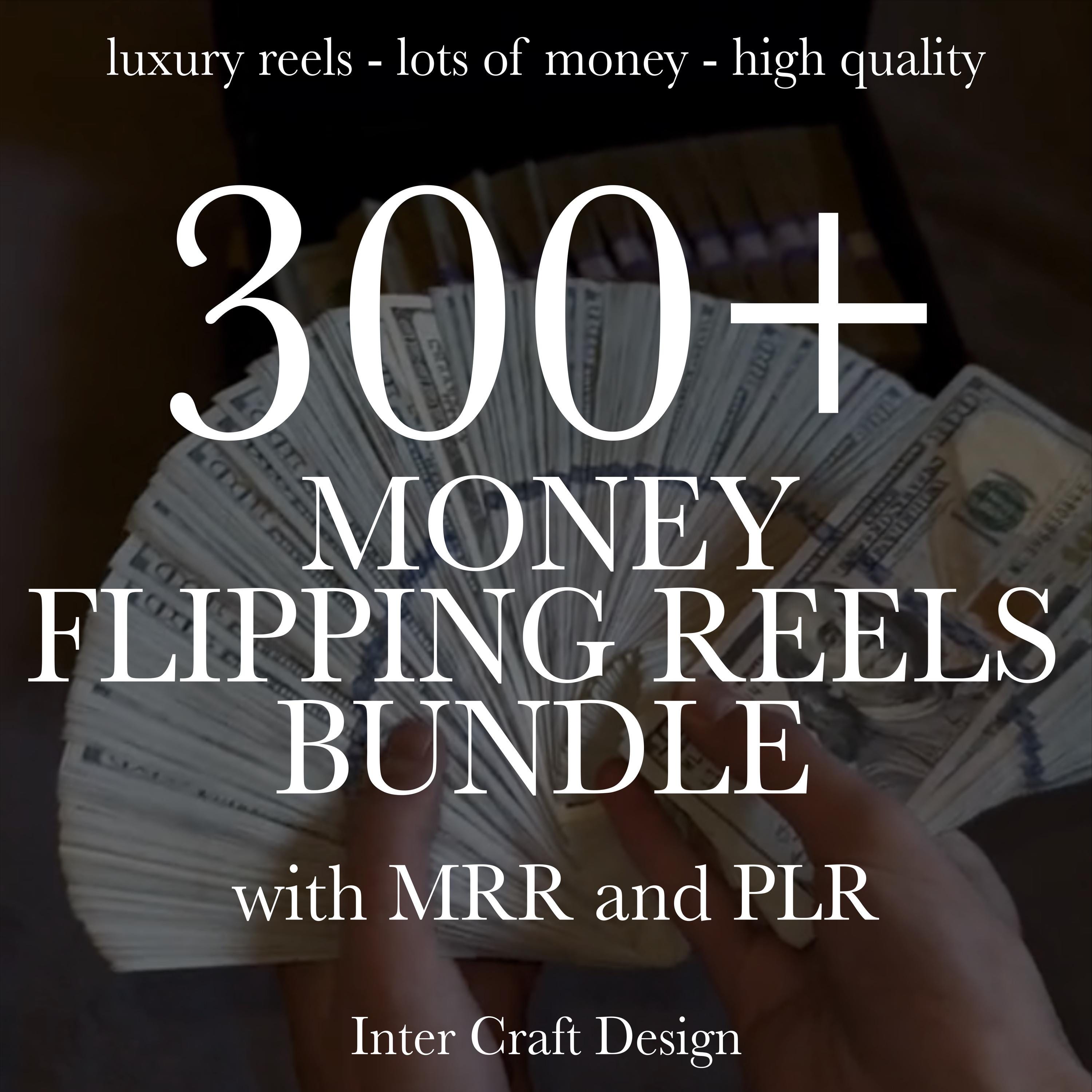 300+ Money Flipping Reels Bundle, Luxury Money Videos, Money Flexing Reels, Cash Videos, Millionaire, Instagram Reels, Tiktok,  MRR, PLR