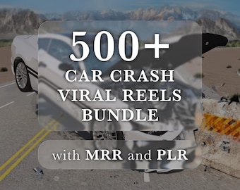 500+ Car Crash Viral Reels, Luxury Cars Crash, Tiktok, YouTube Shorts, Instagram Reels, Viral Content, Trending Videos, MRR, PLR