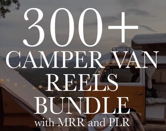 300+ Camper Van Reels Bundle, Caravan Reels, Travel Videos, Viral Reels, Tiktok, Instagram Reels, Youtube Shorts, MRR, PLR