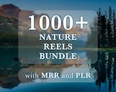 1000+ Nature Reels Bundle, Nature Faceless Videos, Viral Instagram Reels, Tiktok, Youtube Shorts, Faceless Marketing Content, MMR, PLR