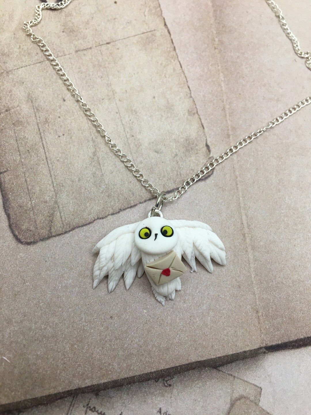 Harry Potter Hedwig Necklace and Pendant Etsy