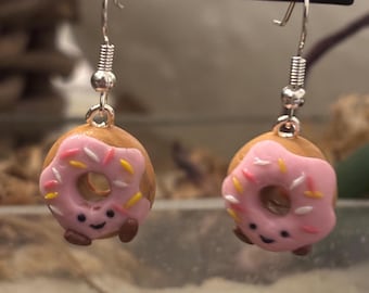 Pink Little Donut Earrings