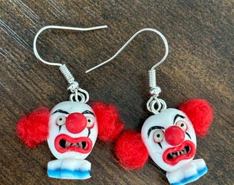 Clown earrings that