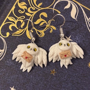 Hedwig Owl Earrings