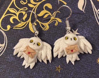 Hedwig Owl Earrings