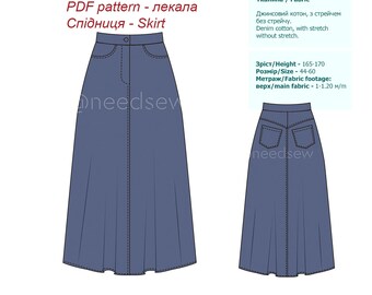Full circle Skirt With Pockets US Sizes 6-18 Sewing Pdf - Etsy