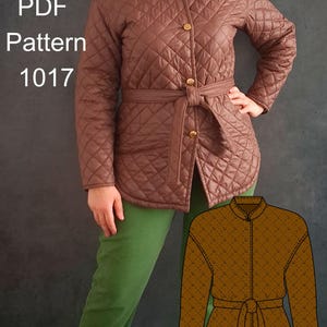 Women's Warm Jacket Sewing Pattern: Sizes S-6XL, PDF A4, A0