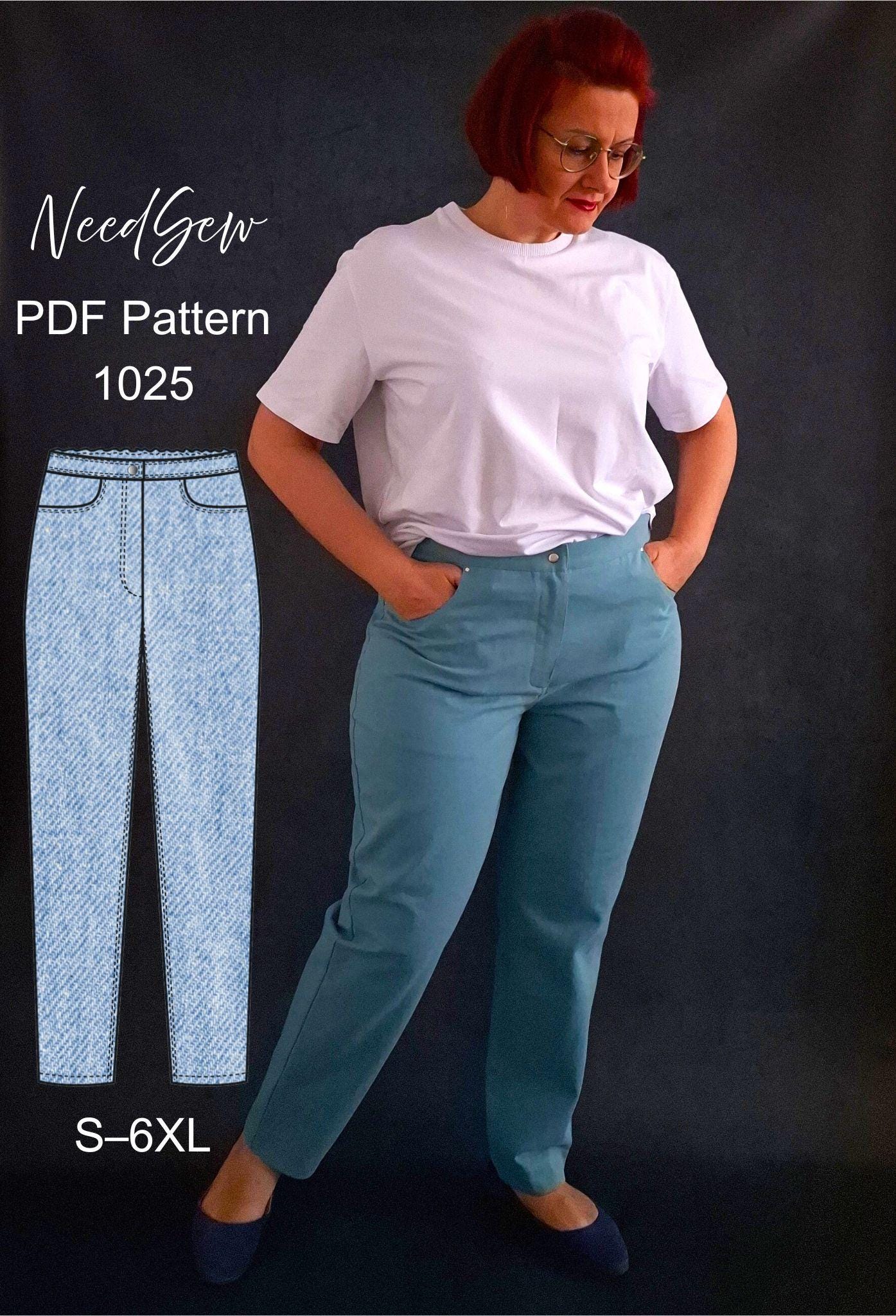 Pantalon femme Christine Laure 55257 noir GRANDE TAILLE - Histoires de Femmes