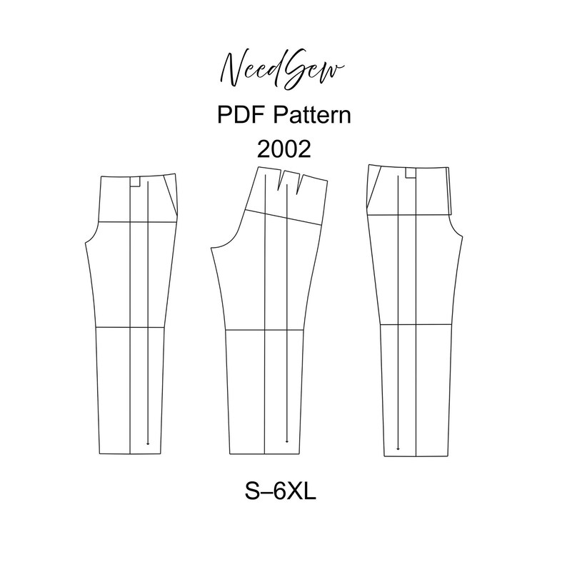 Modeling Pattern Self-modeling Sewing Pattern: Men's Pants, Sizes S-6XL, PDF A4, A0 - Etsy