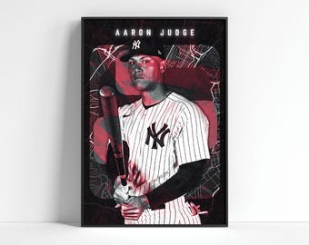 Aaron Judge Poster, New York Yankees Poster, Baseball Digital Prints, Baseball Wall Art, Baseball Bedroom Art, Baseball Fan Gift, Sport Gift