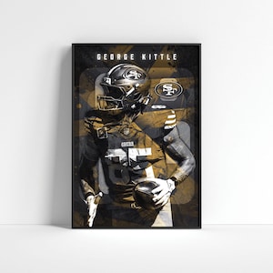 George Kittle - San Francisco 49ers Poster: NFL Sportkunst (Digitaler Download)