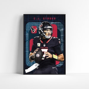 CJ Stroud Houston Texans Poster: Football Fan Gift (Digital Download)