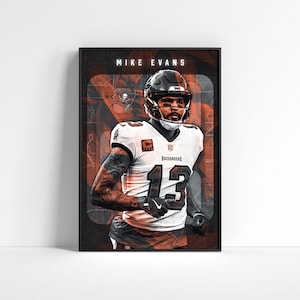 Mike Evans Poster: Tampa Bay Buccaneers NFL Art (Digital Download)