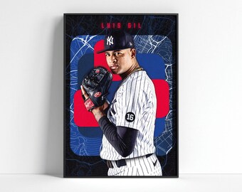 Luis Gil Yankees-poster: cadeau honkbalfan, sporthuisdecoratie (digitale download)