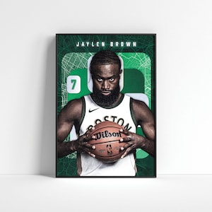 Jaylen Brown Poster: Boston Celtics NBA Wall Art (Digital Download)