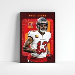Mike Evans Poster: Tampa Bay Buccaneers NFL Wall Art (Digital Download)