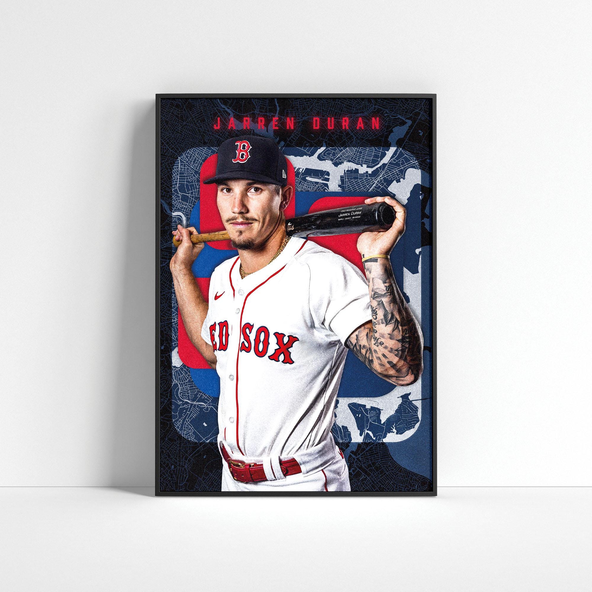 Jarren Duran - Boston Red Sox Poster - Baseball Wall Art (digital