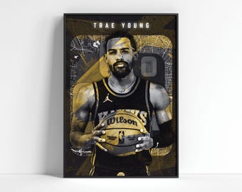 Trae Young Atlanta Hawks Poster: NBA Wall Art (Digital Download)