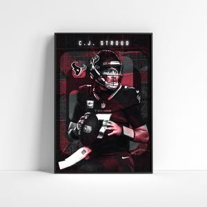 CJ Stroud Poster: Houston Texans Football Art (Digital Download)