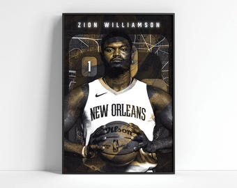 Zion Williamson Poster: New Orleans Pelicans Dark Edition (Digital Download)