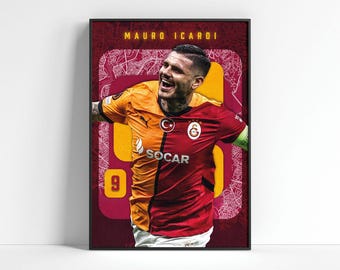 Mauro Icardi Galatasaray Poster: Football Art Print (Digital Download)