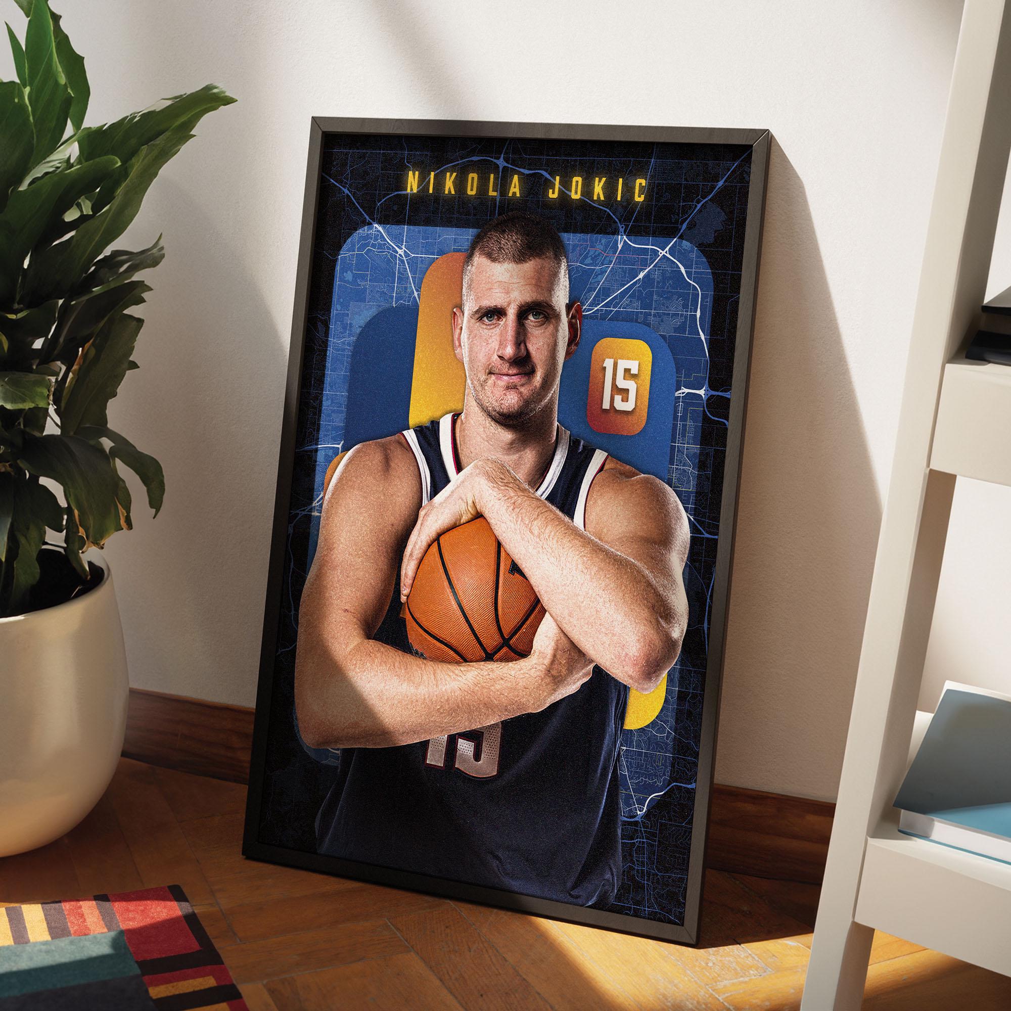 ニコラ・ヨキッチのポスター - デンバー・ナゲッツ NBA ウォールアート