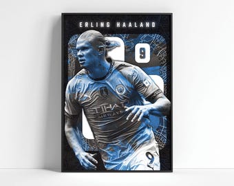 Erling Haaland Poster: Manchester City Art Print (Digital Download)