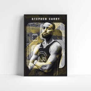 Stephen Curry Poster, Golden State Warriors Poster, Basketball Decor, NBA Wall Art, Basketball Wall Art, NBA Poster, Basketball Fan Gift