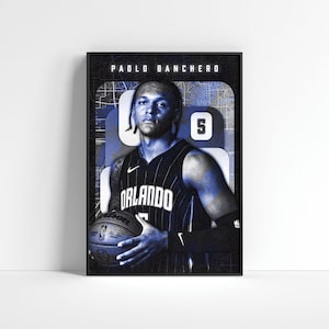Paolo Banchero Poster, Orlando Magic Poster, Basketball Digital Prints, Sports Home Decor, Basketball Wall Art, Sports Gift, Basketball Gift