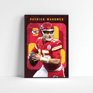 Patrick Mahomes Poster: Kansas City Chiefs Football Art (Digital Download)