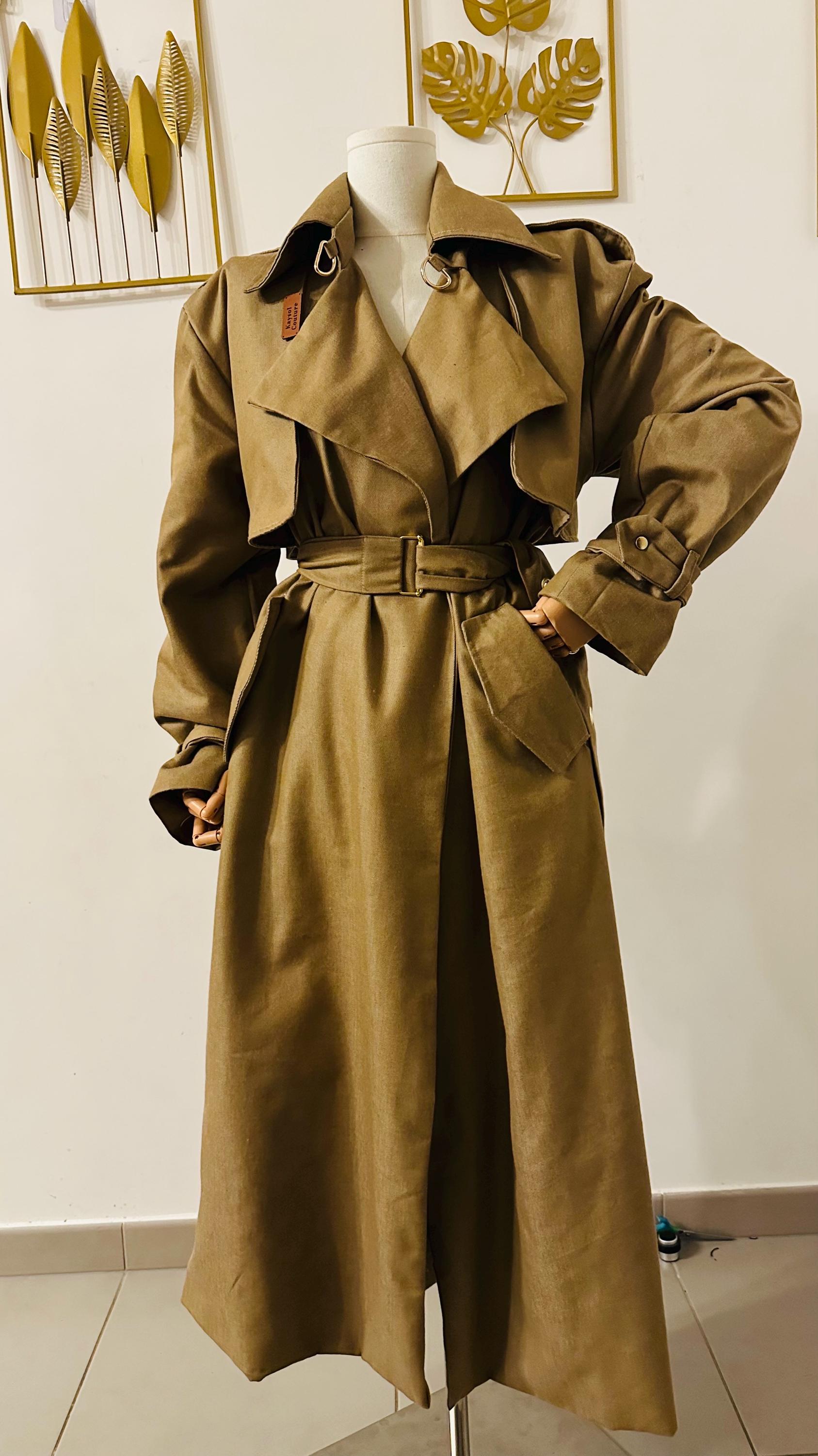 Trench Sewing Pattern - Winter Jacket - Zahra Trench Coat - French ...