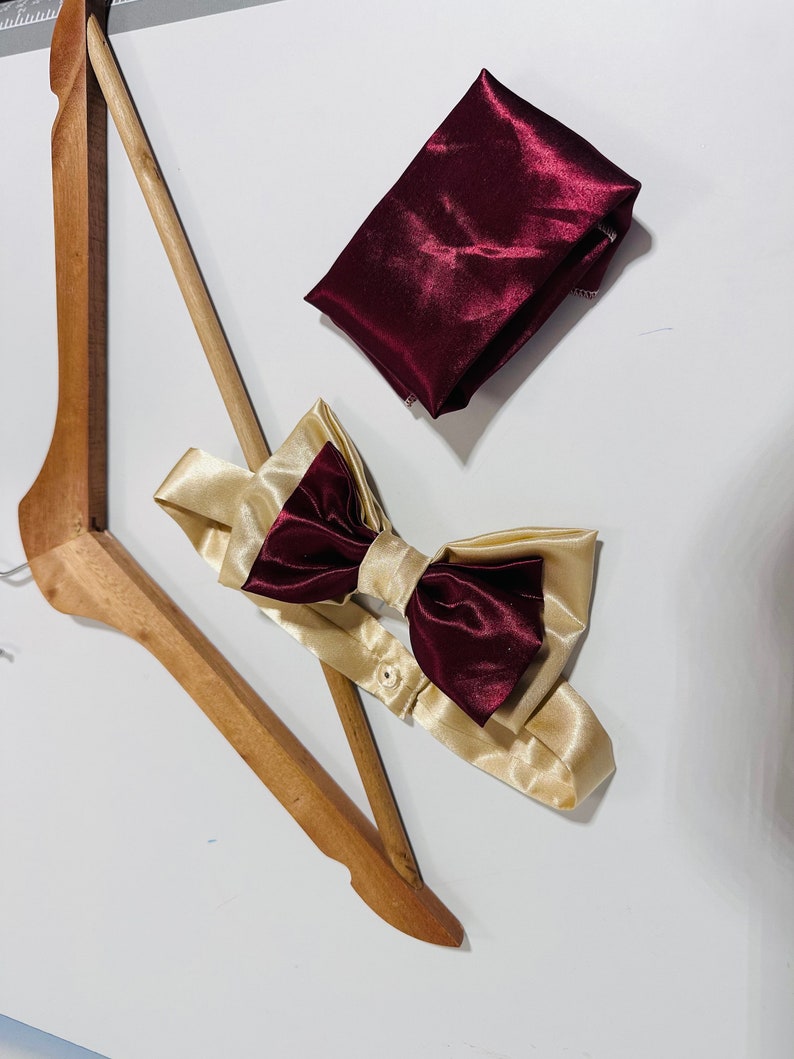 Groomsmen bow tie Wedding in Satin image 1