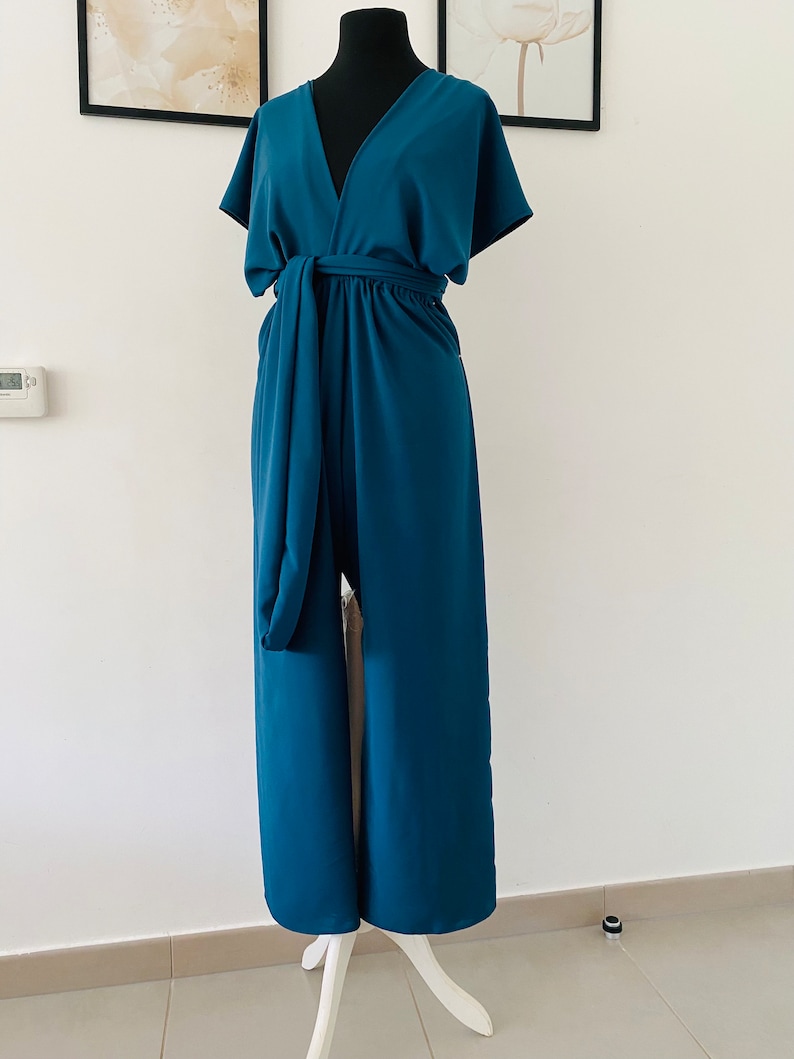 Infinity jumpsuit bridesmaids Evening outfit wedding high quality event jumpsuit large choice of colors image 3